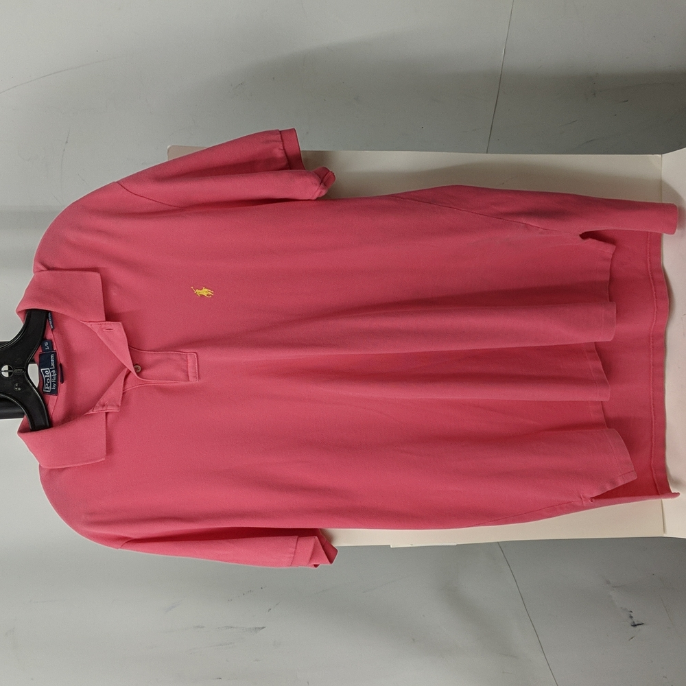 Polo by Ralph Lauren Men's Large Pink Short Sleeve Polo Shirt